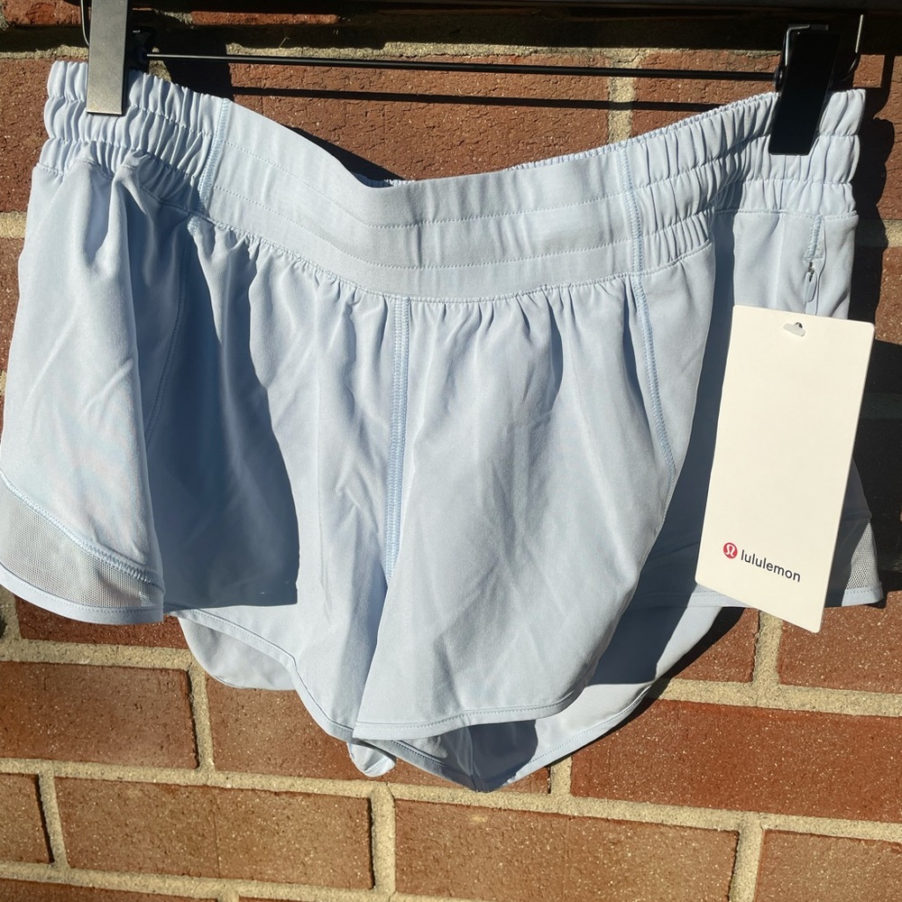 NWT - Hotty Hot Low-Rise Lined Short 2.5" Sz 10 Light blue